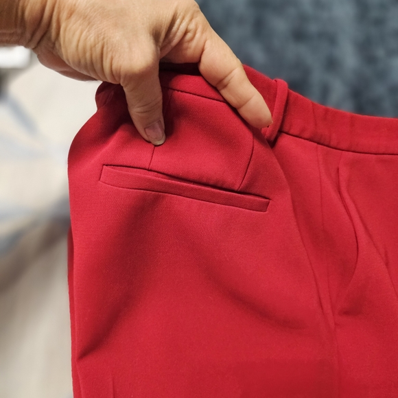 Theory Red Cropped Pants - Picture 7 of 15